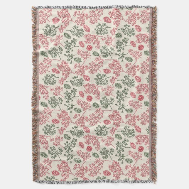 Couverture Baies d'hiver et pommes de pin vintage (devant Vertical)