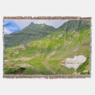 Couverture Balea Lake Mountain Slope – Romania Alpine Print