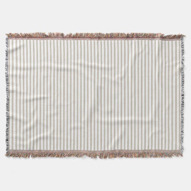 Couverture Bande de cueillette beige et blanche (Devant)