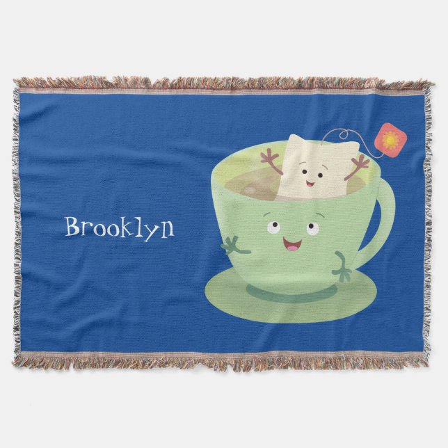 Couverture Bande dessinée de la tasse de thé mignonne humour  (Devant)