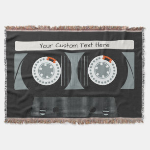 Couverture Bande Retro Casette personnalisées lancer le texte