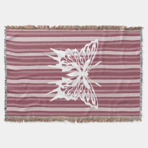 Couverture Bande victorienne Rose foncée avec papillon