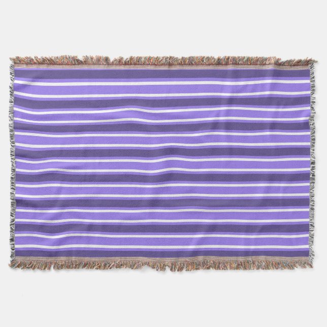 Couverture Bandes de bonbons violettes et blanches (Devant)