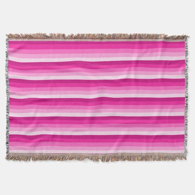 Couverture Bandes d'ombre rose chaud (Devant)