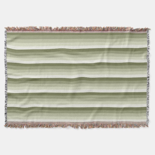 Couverture Bandes d'ombre vert olive (Devant)