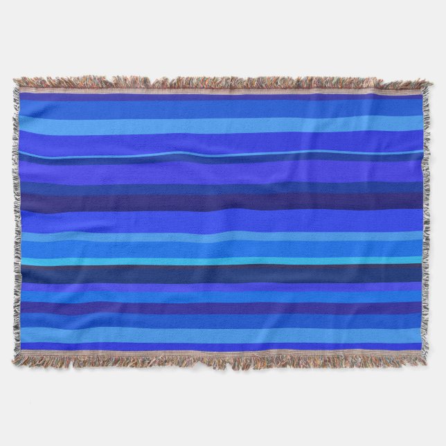 Couverture Bandes horizontales bleues (Devant)