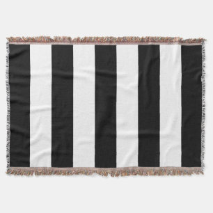 Couverture Bandes noires et blanches, Motif rayé, Lignes