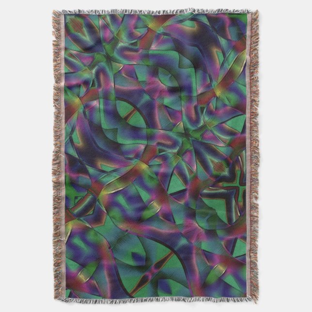 Couverture Bandes tissées de couleur foncée (devant Vertical)