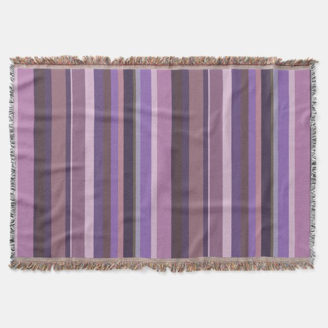 Couverture Bandes verticales mauves (Devant)