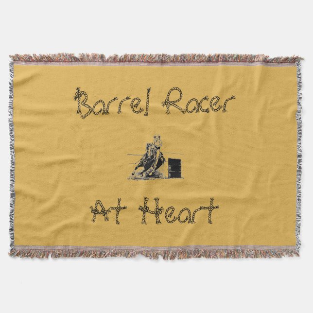 Couverture Barrel Racing Horse & Rider (Devant)