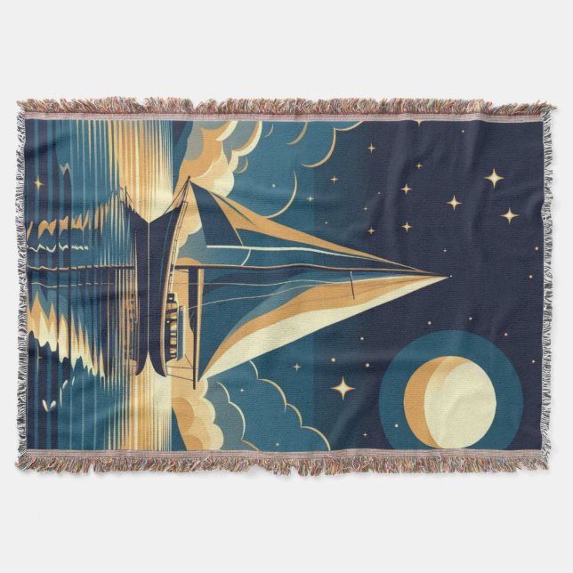 Couverture Bateau à voile la nuit (Devant)