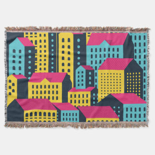 Couverture Bâtiments Abstraits Ville Paysage Vintage