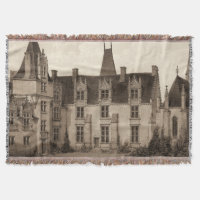 Beau château français dans des tons de sépia