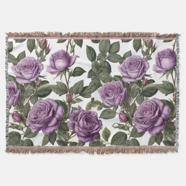 Couverture "Beauté intemporelle : Roses violettes provinciale (Devant)