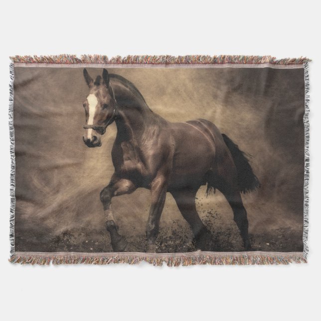 Couverture Beautiful horse throw pillow (Devant)