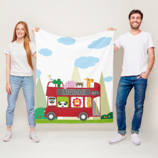 Couverture bébé du bus de Londres