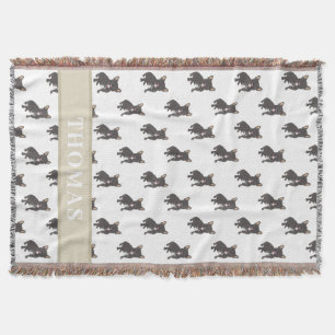 Couverture bébé Frenchie personnalisée (Bringé noi