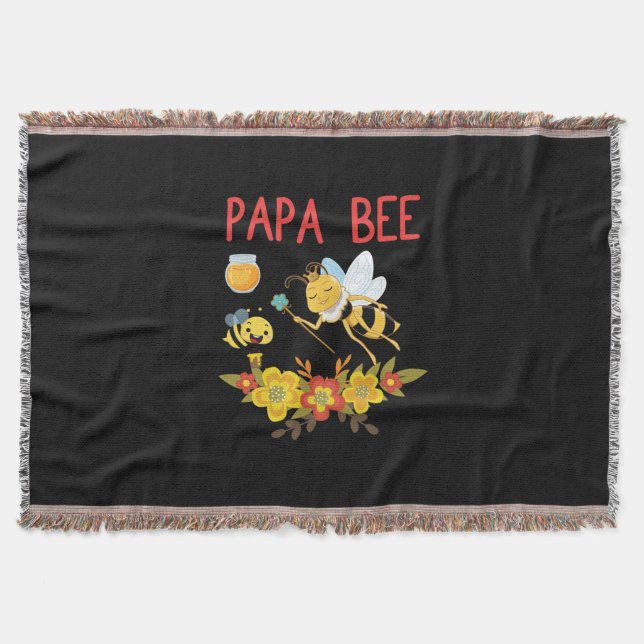 Couverture Beekeeper Gift | Papa Bee Flowers (Devant)