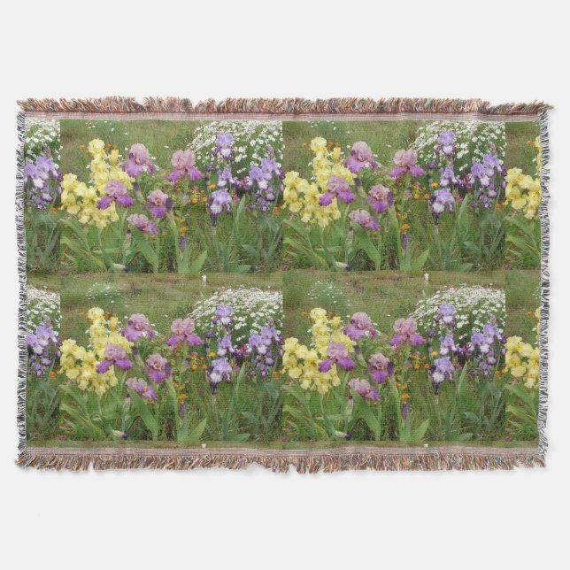 Couverture Belle photo florale d'iris violet (Devant)