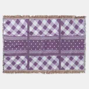 Couverture Belle simple extraordinaire chic écossais violet d