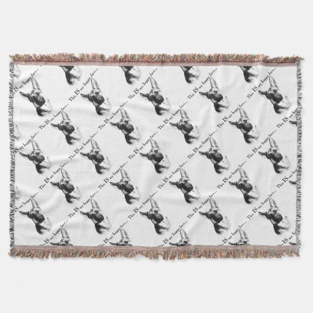 Couverture Berger allemand visage heureux (Devant)