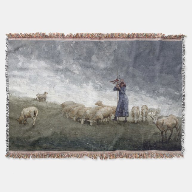 Couverture Bergère soignant des moutons Winslow Homer 1878 (Devant)