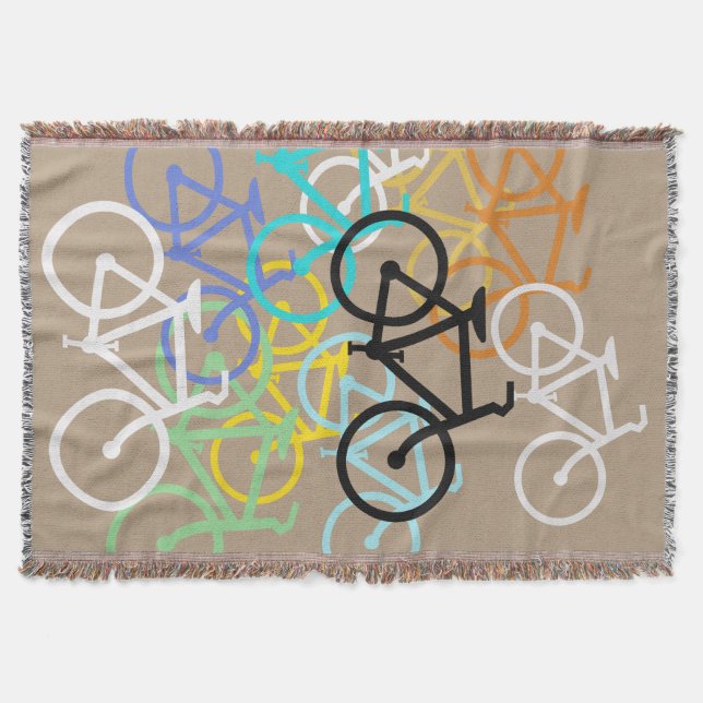 Couverture Bicyclettes. avec votre propre couleur d'arrière - (Devant)