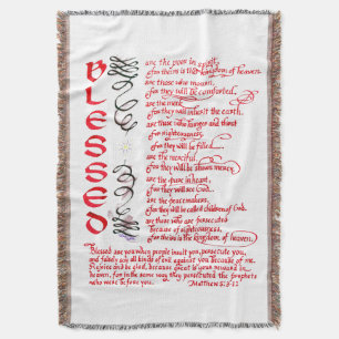 Couverture Bienheureux Béatitudes Bible Verse Christian