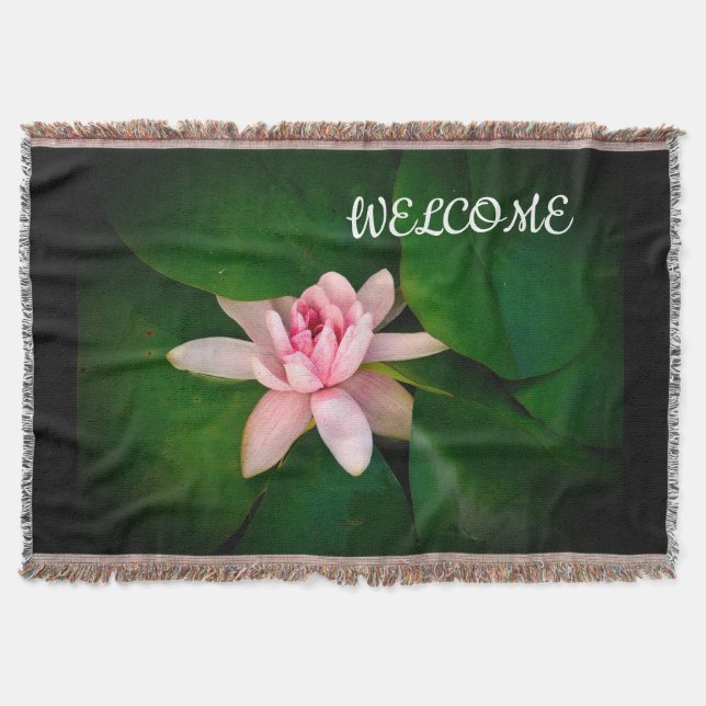 Couverture Bienvenue, Fleur Lotus Rose (Devant)