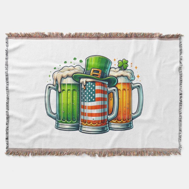 Couverture Bière Irlandaise Irlande Fête de la Saint-Patrick  (Devant)