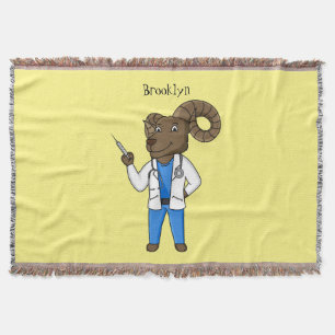 Couverture Bighorn sheep doctor cartoon illustration