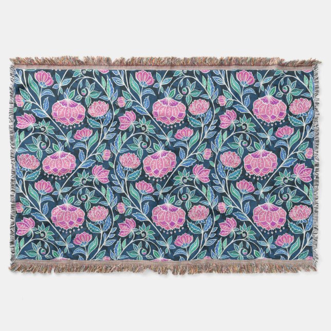 Couverture Bijou Toned Boho Chalk Chintz motif floral (Devant)