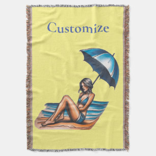 Couverture Bikini Girl Beach Napping Thunder_Cove