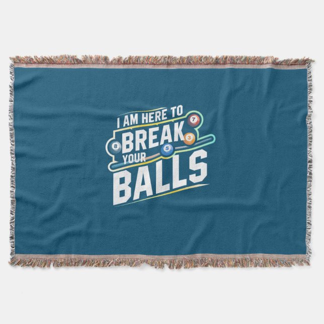 Couverture Billard Snooker Est Là Pour Briser Vos Ballons (Devant)