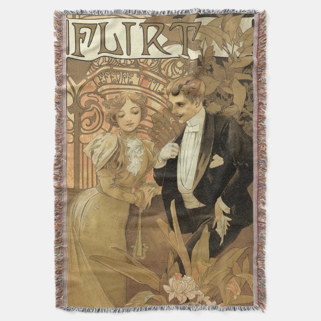 Couverture Biscuits Flirt Art Nouveau Vintage, Alphonse Mucha (devant Vertical)