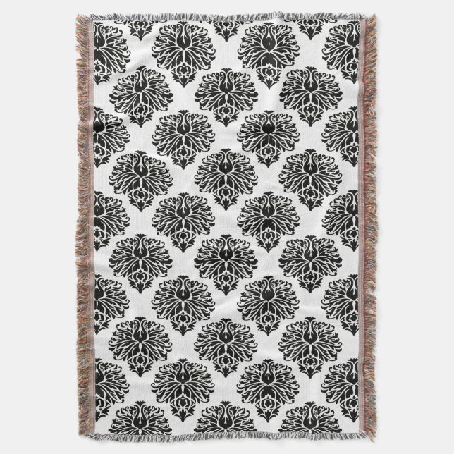 Couverture Black Elegant Damask (devant Vertical)