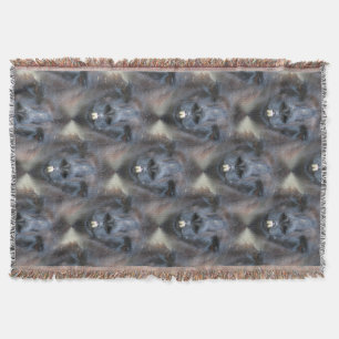 Couverture Black Llama Face Nature Art Motif