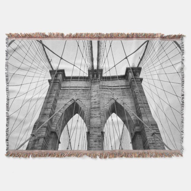 Couverture Black & White Brooklyn Bridge Détails architectura (Devant)