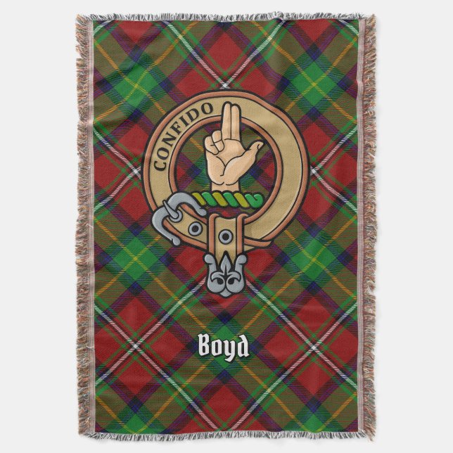 Couverture Blason de Clan Boyd sur tartan (devant Vertical)