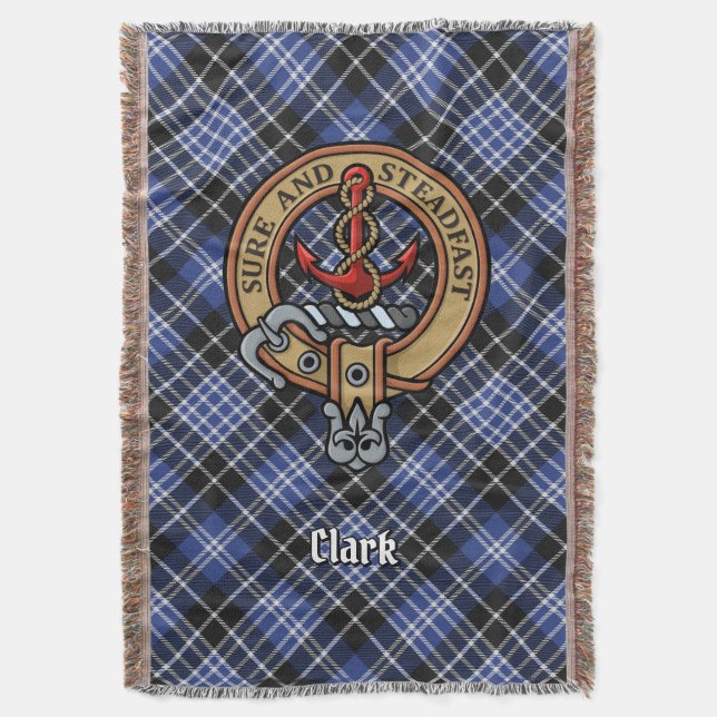 Couverture Blason de clan Clark sur tartan (devant Vertical)