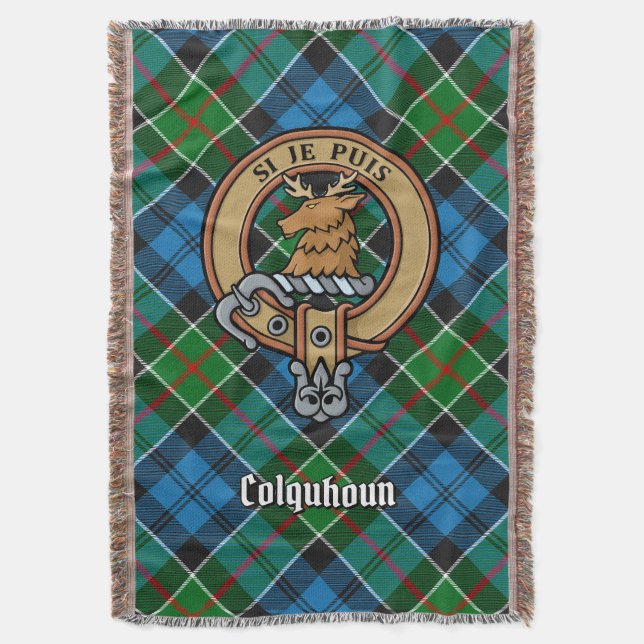Couverture Blason de Clan Colquhoun sur tartan (devant Vertical)