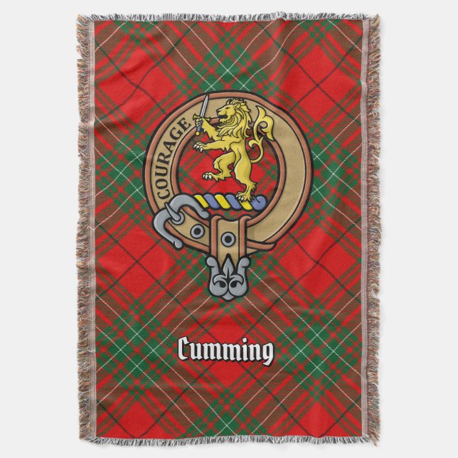 Couverture Blason de Clan Cumming sur tartan (devant Vertical)