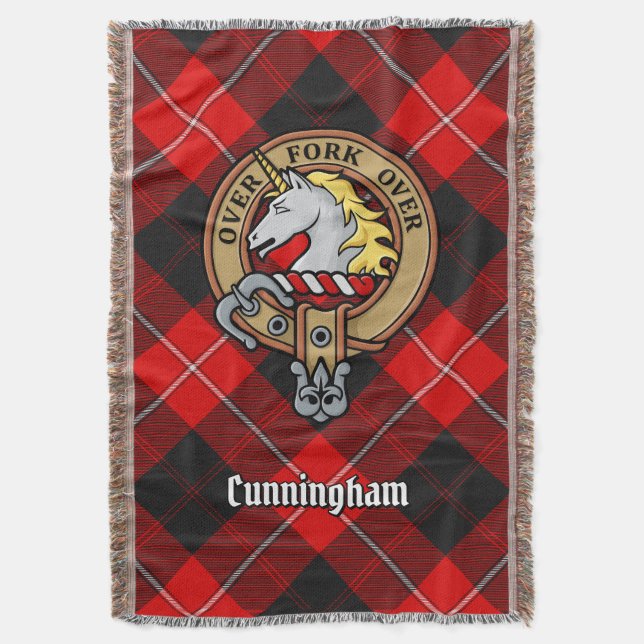Couverture Blason de Clan Cunningham sur tartan (devant Vertical)