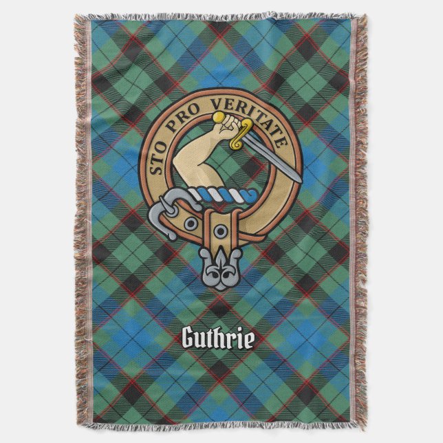 Couverture Blason de Clan Guthrie sur tartan (devant Vertical)