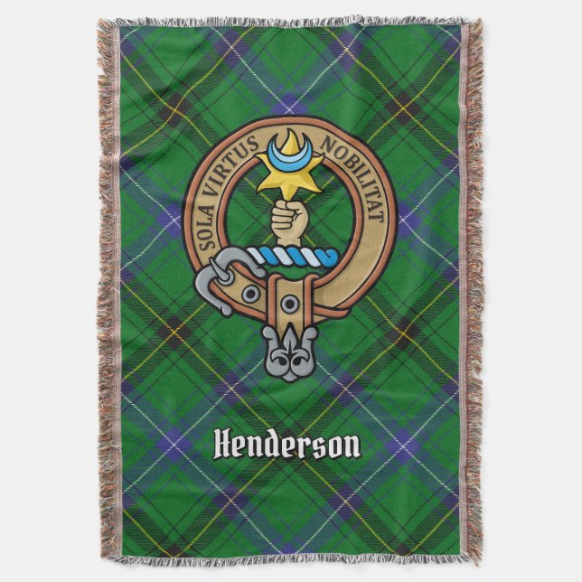 Couverture Blason de Clan Henderson sur tartan (devant Vertical)