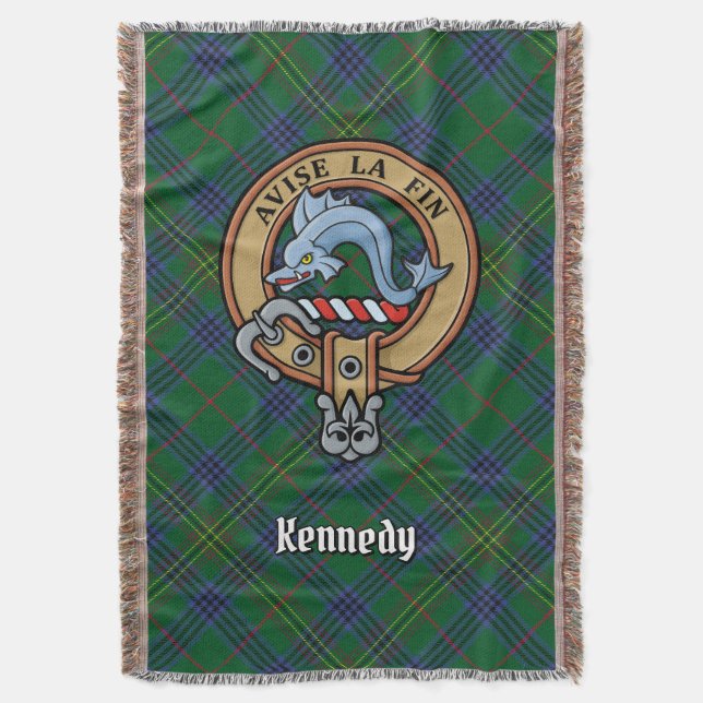 Couverture Blason de Clan Kennedy sur tartan (devant Vertical)