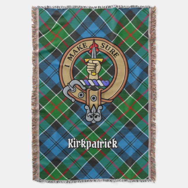 Couverture Blason de Clan Kirkpatrick sur tartan (devant Vertical)