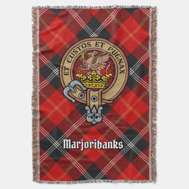Couverture Blason de Clan Marjoribanks sur tartan (devant Vertical)