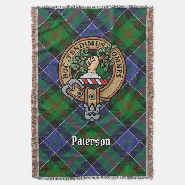 Couverture Blason de Clan Paterson sur tartan (devant Vertical)