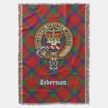 Blason de Clan Robertson sur tartan